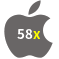 Aplicativo 58x para iOS