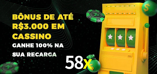 58x melhor bônus de depósito